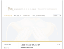 Tablet Screenshot of cosmassage.ch